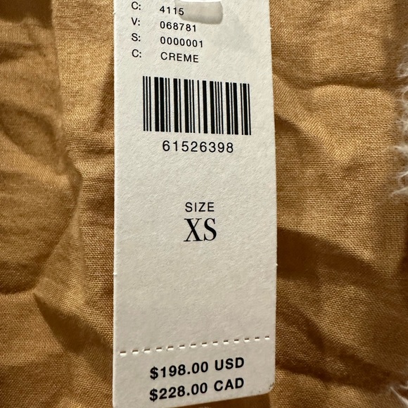 Size XS cream kimono from Anthropologie. Never used! - Picture 2 of 4